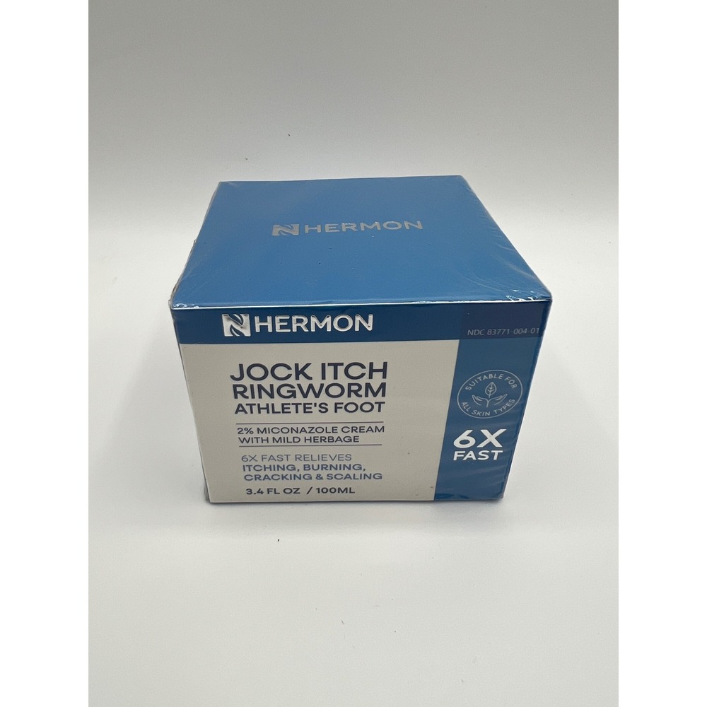 Hermon Antifungal Cream 2% Miconazole Nitrate 3.4oz Jock Itch Athlete's Foot